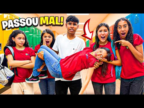 Jéssica passou mal na escola por culpa da irmã gêmea da Manu A Valentona 