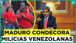 Tras burlas de Trump: Maduro condecoró a las milicia venezolanas
