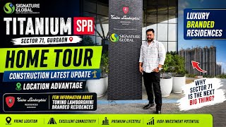 Inside Signature Global Titanium SPR 🔥 Luxury Sample Flat Tour + Latest Construction Update 2026