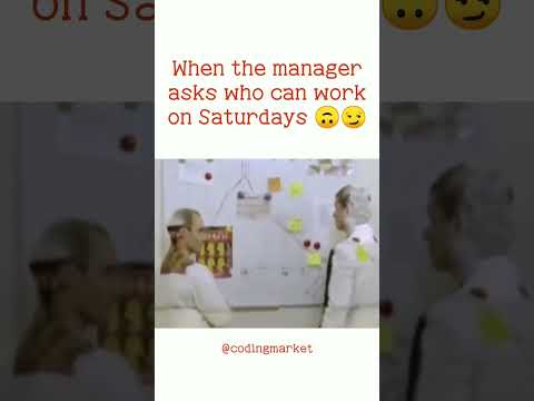 Escaping the work on Saturdays??#manager #coders #programmers #clientes #viral #shortvideo #trending