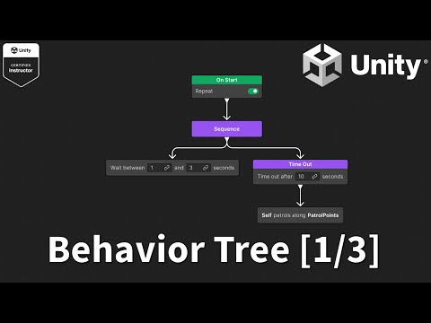 [유니티6] Behavior Tree를 이용한 AI 구현 (순찰) [1/3]   how to use Behavior Tree in Unity!