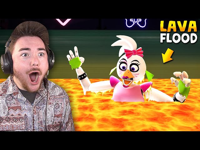 FLOODING EVERYTHING IN LAVA!!! | Five Nights at Freddy’s: Security Breach Gameplay (Mods)