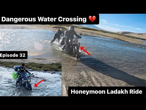 💔Dangerous Water Crossing 🥵| China Border | Ep-32 #sparrowqueen #bikergirl