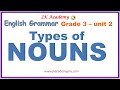 Exploring Types and Kinds of Nouns for Grade 3