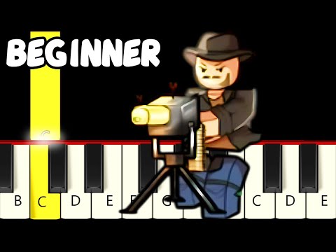 Outlaws Chase Music - Roblox Dead Rails - Fast and Slow (Easy) Piano Tutorial - Beginner