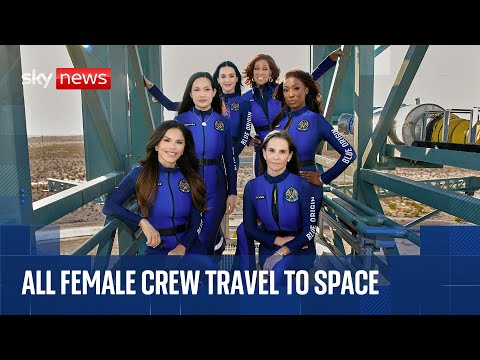 Katy Perry launches into space with all-female Blue Origin crew