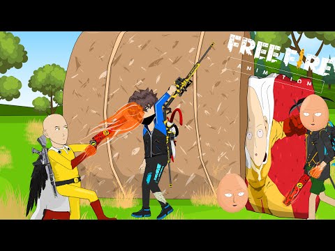 Animation Free Fire - Tinjuan Terkuat Saitama Auto Ratakan Satu Server - Kartun Free Fire