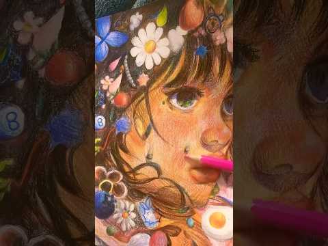 Late night drawing💕#youngartist #fypシ゚viral