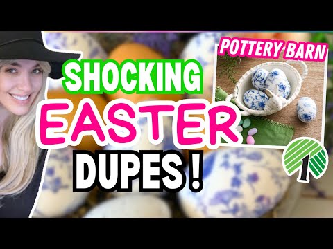 Dollar Tree Easter & Spring DIYS vs. Pottery Barn | Dollar Tree Dupes l Dollar Tree Hacks