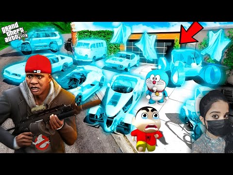 Franklin Becomes Ghost Buster & Collecting Crused Cars - GTA 5