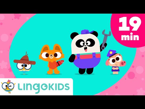 COMMUNITY HELPERS SONG 🧑‍🚒🎶 + More Songs for kids | Lingokids