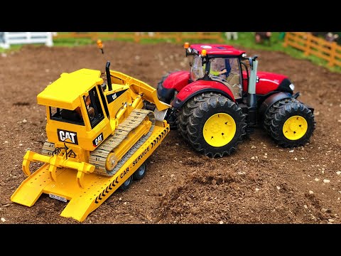 Construction Site Toys RC Bulldozer Trouble!