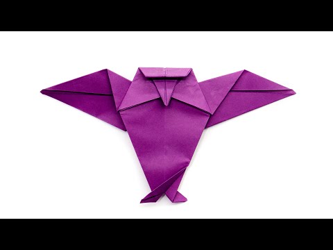 How to make an origami owl ( Paper animals)