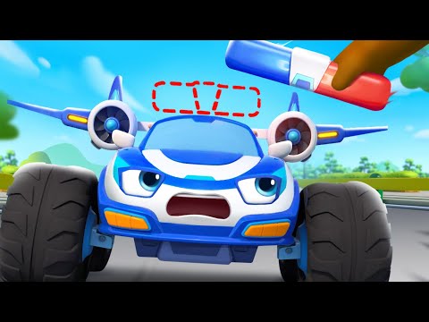 Who Took Police Car's Siren？| Cars Rescue | Nursery Rhymes & Kids Songs | BabyBus - Cars World