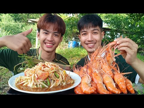 ตำโคราชรสเด็ด กุ้งนึ่งเนื้อเด้งๆหัวมันๆแซ่บสุดๆ