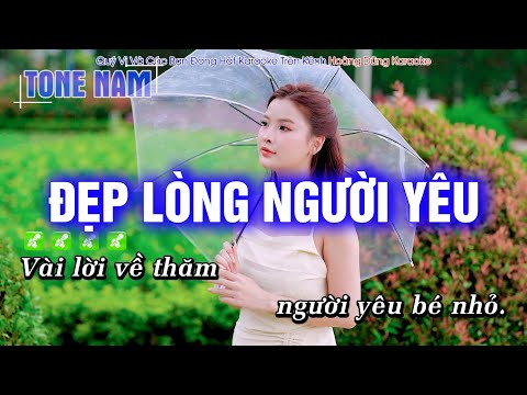 Karaoke Đẹp Lòng Người Yêu (Tone Nam) Beat Phối mới cực hay – Hoàng Dũng Karaoke