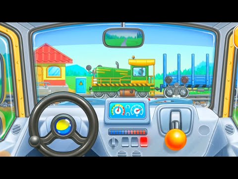 PERMAINAN UNTUK ANAK ANAK MERAKIT DAN MENGENDARAI KENDARAAN ALAT BERAT | GO KIDS