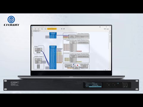 Crown by HARMAN Technical Overview Video: Q-Sys Monitoring Plugin for DCi and I-Tech HD Amps