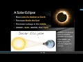 Exploring Solar and Lunar Eclipses
