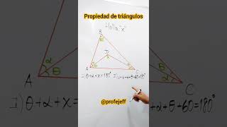 Propiedad de triángulos - Profe Jeff 