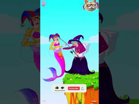 জলপরীকে লোভী বুড়ীর থেকে লোকটি কিভাবে বাচাঁলো #shorts #viral #tiktok #cartoon #trending #animation