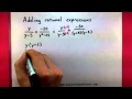 Adding and Simplifying Rational Expressions