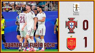 ⚽Portugal vs España (0-1) España elimina a CR7 #futbol #españa #cr7