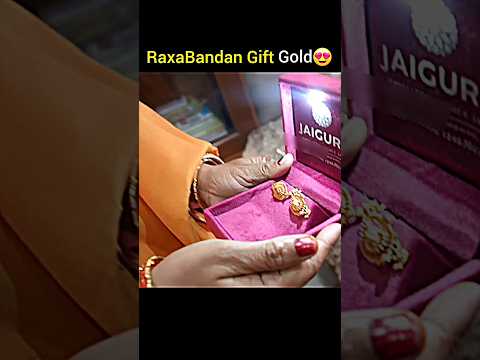 Rakshabandhan <strong>Gift</strong> Gold Earrings🥰 Best Rakhi <strong>Gift</strong> For Sister, Didi, Behen #souravjoshi #piyushjoshi