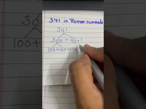 Roman Numeral of 342 #math#Numerals #ytshort#subscribemychannel