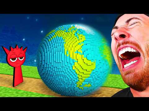 SPRUNKI vs GIANT EARTH!!! Crazy Funny Animation