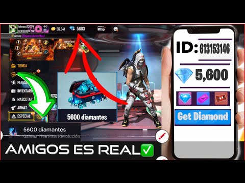 GANA✔️ 💎5,600 Diamantes GRAT1S en Free Fire Real✔️