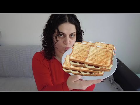 DOST MUSUNUZ TOST MUSUNUZ BELLİ DEĞİL||kötü yorumları okuyorum 😭😂 #türkçemukbang 