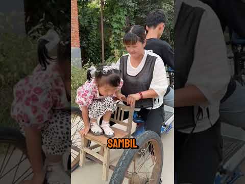 TRIK KREATIF BIKIN SEPEDA JADI KENDARAAN KELUARGA!!  #shorts #shortvideo #caraunik