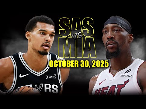 San Antonio Spurs vs Miami Heat Full Game Highlights - October 30, 2025 | NBA Season