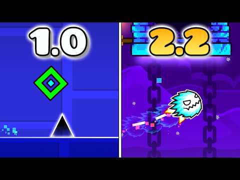 Beating EVERY VERSION of Geometry Dash!