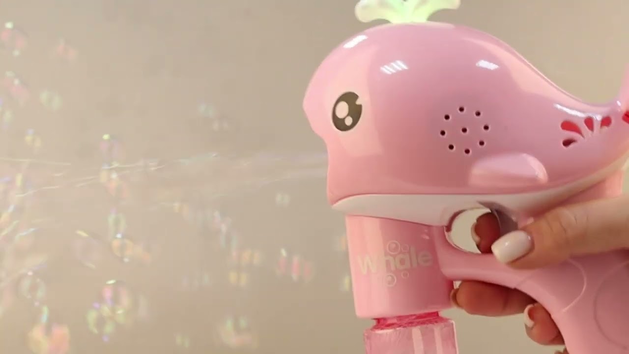 Мыльные пузыри-пистолет «Кит» музыкальный  - видео