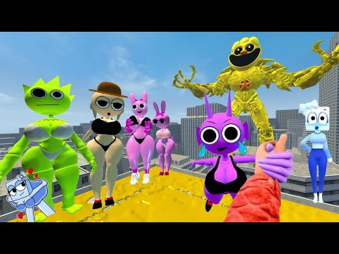 EVOLUTION OF ALL MISS MECHATITAN INCREDIBOX SPRUNKI OREN ORANGE FAMILY In Garry's Mod