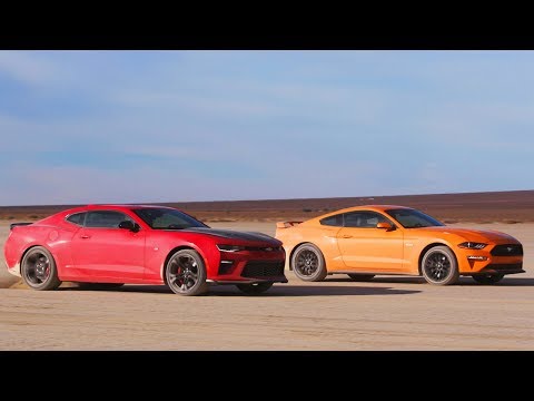Desert Drag Race! Mustang GT vs Camaro SS 1LE - Head 2 Head Preview Ep. 98