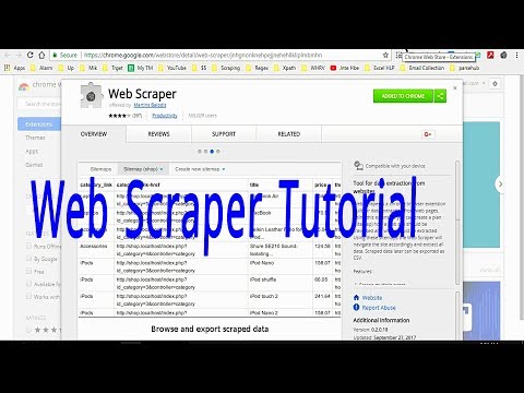 webscraper chrome tutorial