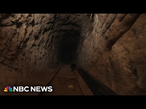 YouTube video thumbnail: Inside Look at Tunnels Under U.S.-Mexico Border Where Cartels Smuggle Drugs