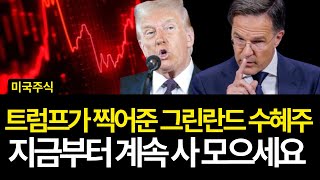 트럼프가 찍어준 그린란드 수혜주 "지금부터 계속 사 모으세요" (배당/MP머티리얼즈/구글/램리서치/어플라이드머티리얼즈/RTX/인텔/코히런트/마이크론/GE버노바/프록터갬블/넷플릭스)