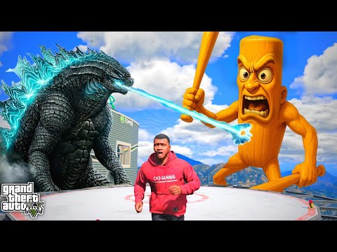 Godzilla Vs Tung Tung Tung Sahur Fight In GTA 5 😱 | Gta 5 tamil | CMD Gaming 2.0
