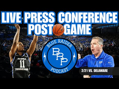 Live Press Conference/Post-Game Show (2/21 MBB vs. Delaware)
