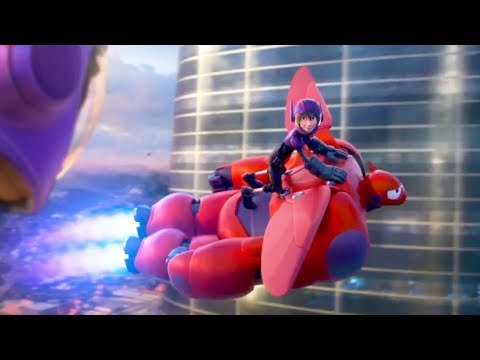 Big Hero 6 - Baymax and Hiro's First Flight | First Battle