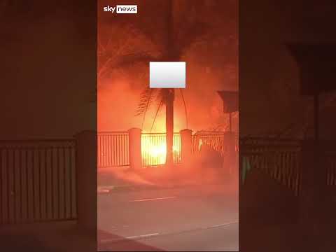 Los Angeles wildfire rips through celebrity residences