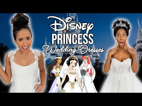 Video: Trying On Disney Princess Wedding Dresses! (Part 3)