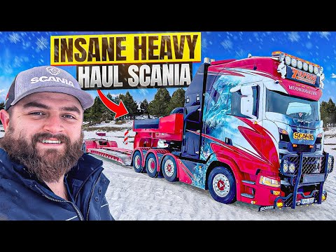 American Trucker Drives Scania Heavy Haul Rig in Sweden