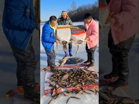 Bấy cá ở hồ băng và cái kết #fishing  #giaitri #short