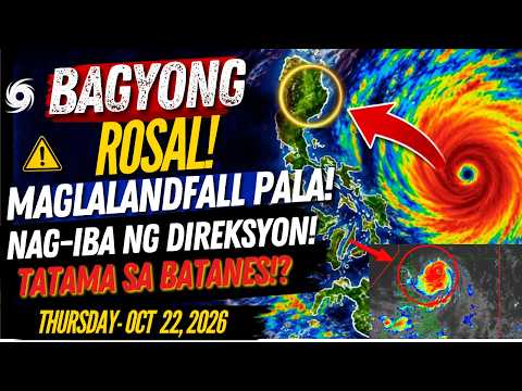 BREKING:SUPER TYPHOON ROSAL MALAPIT NA SA BATANES! MAGLALANDFALL BA!? NAGBAGO ANG DIREKSYON!