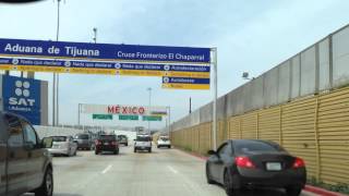 Driving Across the Boarder in Tijuana